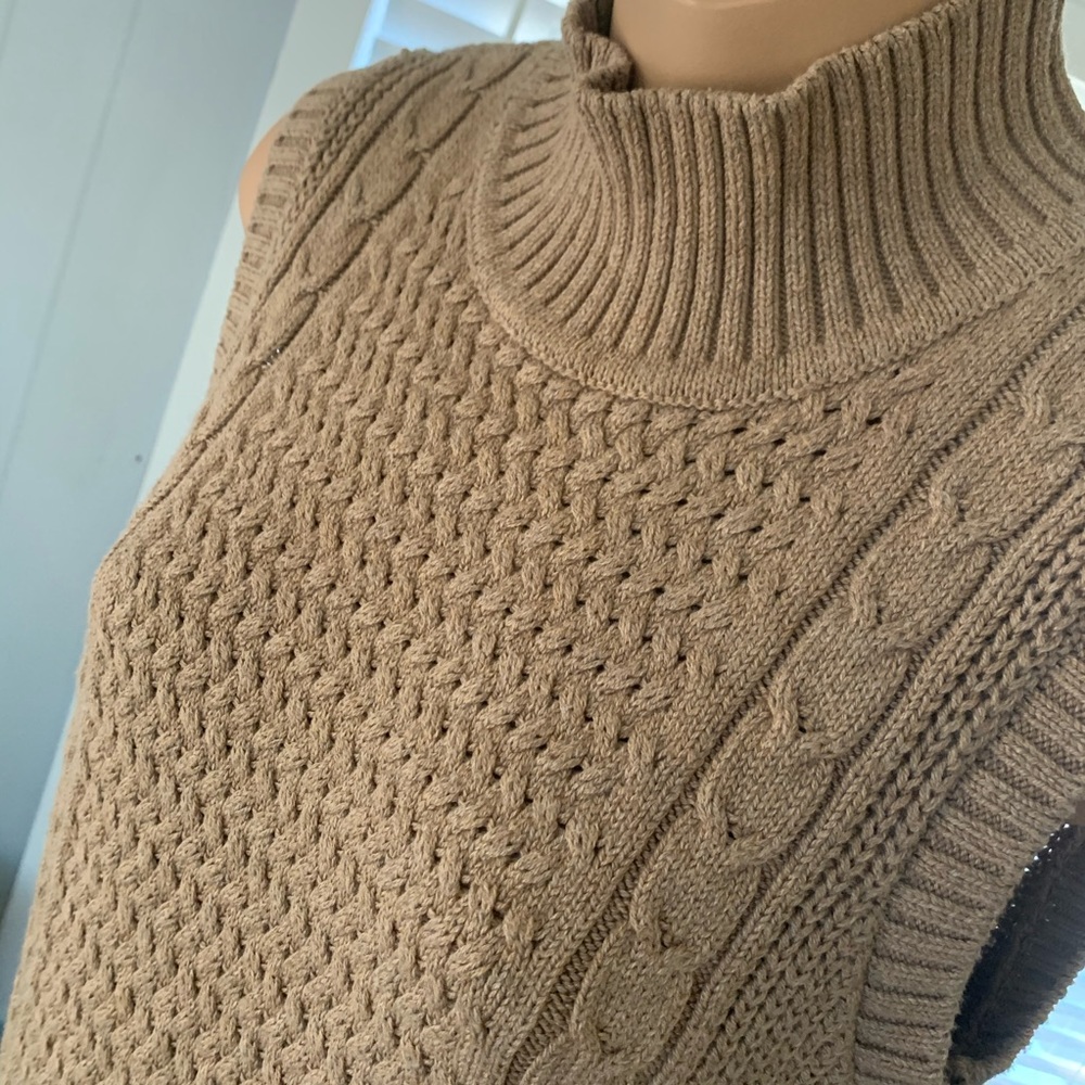 Banana Republic COZY COTTON cable knit dress! EUC! - Picture 5 of 7